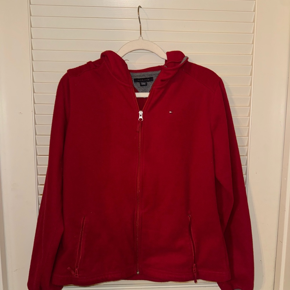 Tommy Hilfiger Red Fleece Jacket